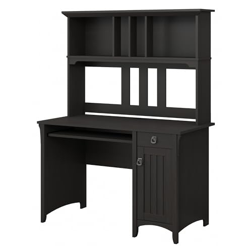 Bush Furniture Salinas Computer Desk with Hutch | Study Table wit...