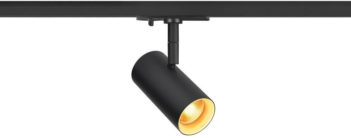 SLV NOBLO Spot 1 ~ Spot rond, 2700 K, 6 W, coupure de phase, 32°, noir