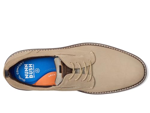 Nunn Bush Men's Griff Plain Toe Oxford Lightweight and Comfortable for All Occasions Suede Leather Lace Up2