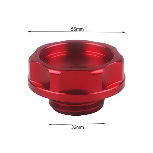 Yorten Tampa de óleo de veículo automotivo de alumínio Tampa de óleo do tanque de combustível Tampa