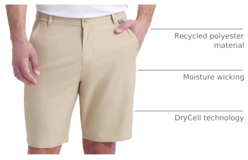 Image of Puma Men's Camino 2.0 Golf Shorts - Moisture Wicking Drycell, 4-Way Stretch, Breathable, Lightweight Design - Stylish Men's Golf Apparel - Secure Waistband for Fit, Prairie TAN, 36