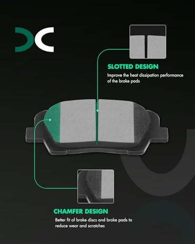 Image of SCITOO Semi-Metal Brake Pads, 4pcs Rear Brake Pads Brakes Kits fit for 2010-2016 for Hyundai Santa Fe,2013-2014 for Hyundai Santa Fe Sport,2013-2016 for Hyundai Santa Fe XL,2011-2014 for Kia Sorento