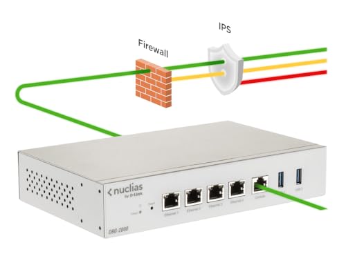 Image of D-Link Nuclias Cloud-Managed SD-WAN Security Gateway Firewall and VPN Router - 4X Base-T Ethernet Ports 1x RJ45 Console Port (DBG-2000)