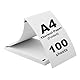 (100 Blatt) Faltbares Thermopapier A4, Schnelltrocknendes Thermopapier, 210 x 297mm Kompatibel mit den Meisten A4 Thermodruckern,BPA-freiThermodrucker Papier für Dokumente, Webseiten & Fotos