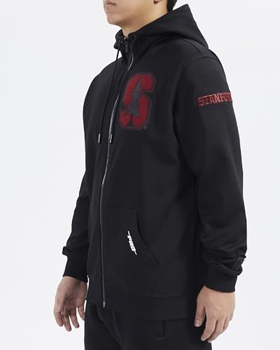 Image of Pro Standard Mens College Classic Chenille Cotton Double Knit Full Zip Hoodie
