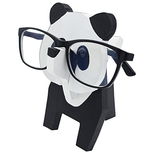 VIPbuy Soporte para gafas de sol de animales, soporte de madera 3D, decoración de escritorio en casa para mujeres, adultos (Panda)