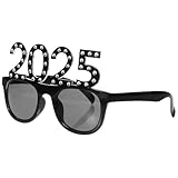 Decoración de gafas de fiesta: las gafas hechas de material de PC son seguras y resistentes, lo que las hace resistentes al desgaste y prácticas para un uso prolongado, accesorios para fotografías de año nuevo
