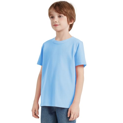 Image of Dreammonkey 2T-12Years Kids Cotton T-Shirt Short Sleeve Crew Neck Tshirt for Boys and Girls