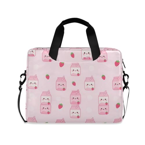 Funda para portátil con asas y correa, rosa 15.6 pulg miniatura 1