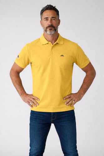 Image of Men Regular fit Polo Neck Front Pocket ||Pocket Embroidery Casual Wear T-Shirt||Half Sleeve Side on Sleeve Embroidery|| Button Closer t Shirt for Men