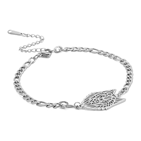 EUEAVAN Viking Wolf Head Bracelet for Animal Lovers Cover