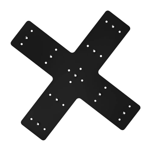 BUTIFULSIC Heavy Duty Cross Patch Plate Metal Tie Rod Connector Cross Shape Mending Plate for Truss Reinforcement