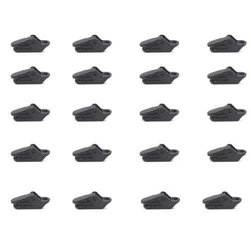 Camping Clips 20 Pcs Heavy Duty Tarp Clips Clamps Reusable Outdoor Grip Tent Clips Fastener Awning Clamps for Camping Canopy Carports Shade Cloth Garden Y5HWZPJ