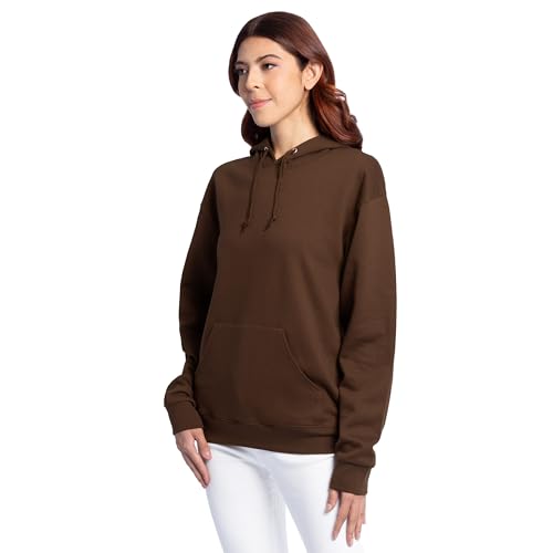 Image of Fruit of the Loom Men's Eversoft Fleece Pullover Hooded Sweatshirt, Moisture Wicking & Breathable