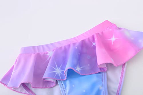 Image of Akokvlar Two Pieces Swimsuit Mermaid Bikinis Tankini Bathing Suit for Little Girls