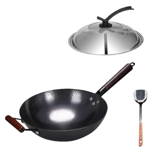 ���ؓ�S �t���C�p���`���I�ȓS�� �R�[�e�B���O����Ă��Ȃ���茒�N�I�ȃm���X�e�B�b�N�p��������ꂪ�ȒP�g�����A�g�����A�ύ��݁A�u�ߕ��ȂǂɓK���Ă��܂������̔M���ƌ݊���������܂� (34cm �ے�b���X�`�[�� + �n���h�� + �W + �X�p�`���� [�V�[�Y