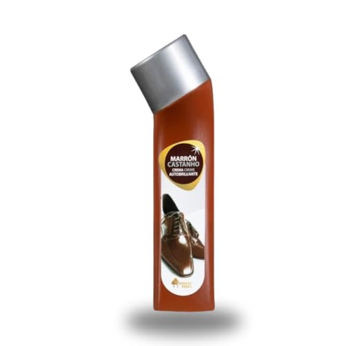 Genérico Bosque Verde Crema Autobrillante para Calzado, Marrón Castaño, con Aplicador, 50 ml
