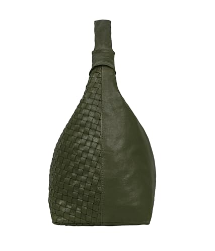 Bolso Tote de cuero trenzado Addison para mujer miniatura 6