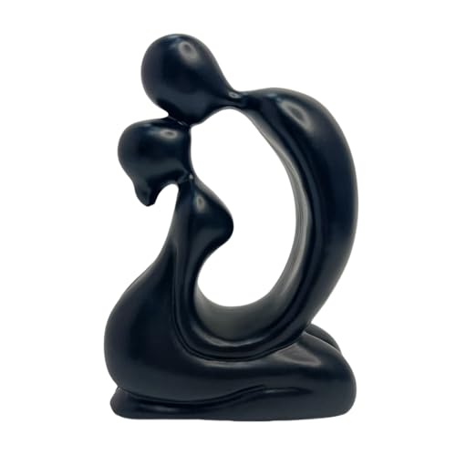 Bomefoi Romantische Liebesstatue, Dekofigur für Paare, handgefertigt, abstrakte Dekorationen für...