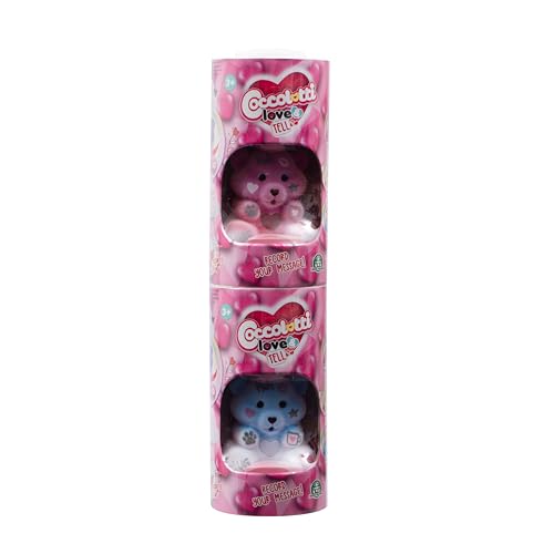 Coccolotti, Love & Tell, interaktiver Bär mit Licht- und Soundeffekten, Modell Love, für Kinder ab 3 Jahren, Zweifarbig
