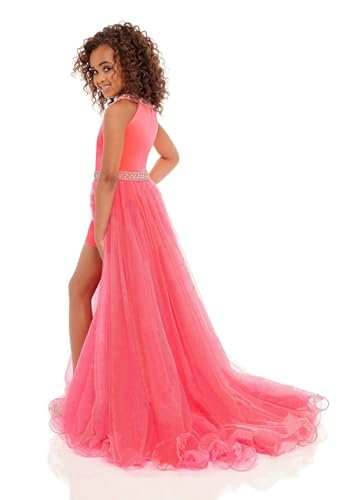 Fun Fashion Pageant Wear Girls Halter Neck Girls Sequin Romper with Attached Cape Pageant Fun Fashion Dress2