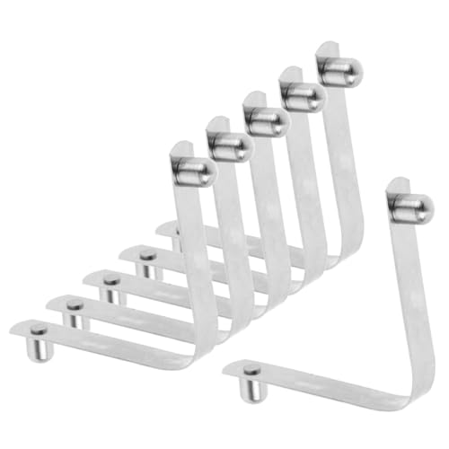 Toddmomy 1 Satz Schwimmbad-schmetterlingsclip Pool-Test-kit Poolkehrer Netz Haken Für Schwimmbecken Bausatz Abzieher Scheibenwaschflüssigkeit Reiniger Pools Pole Rostfreier Stahl Silver 6st