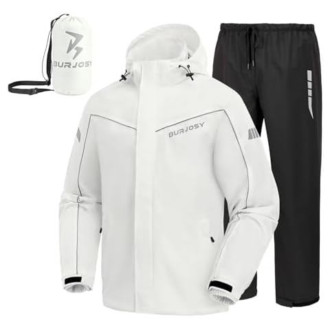 Burjosy Waterproof Rain Jacket and Trousers Cover