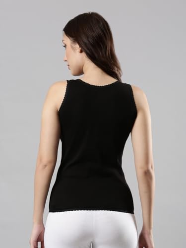 Image of Femmora Body Hugging Camisole, Solid, Soft and Comfortable Cotton Fabric with Scallop lace and Broad Shoulder, for Women,Pack of 1