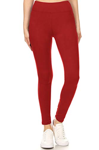 Image of Leggings Depot High Waisted Leggings for Women Buttery Smooth & Soft Women's Solid Yoga - Reg, Plus, 1X3X, 3X5X