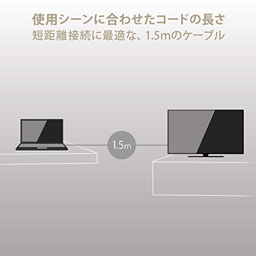 エレコム(ELECOM) エレコム HDMI 2.1 ケーブル ウルトラハイスピード 1.5m DH-HD21E15BK の商品画像 6