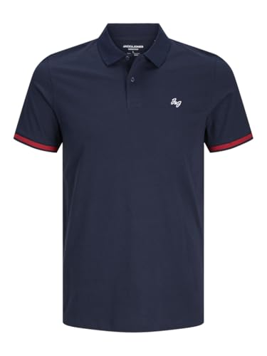 JACK & JONES Jjejersey Logo Polo SS Noos, Sky Captain-Détails : Play, XXL Hommes JACK & JONES Jjejersey Logo Polo SS Noos, Sky Captain-Détails : Play, XXL Hommes