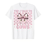 Womens Coquette Bow Dairy Farmer Cow Farming Gifts