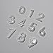 Self-Adhesive House Numbers, Modern Acrylic House Numbers Self-Adhesive Numbers For Outside House Address Door Office Garden, Easy Install Without Tools,7