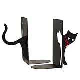 PandS Cat Iron Bookends | Pet Book Ends for Your Home, Office and Studio | Great for Cat Lovers | Bookends for Heavy Books | Decorative and Creative Bookends | Iron Bookends