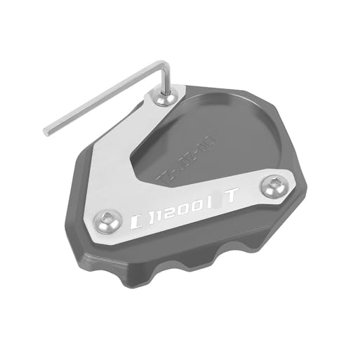 Béquille latérale stable sur sol meuble : plaque d'extension R1200RT CNC