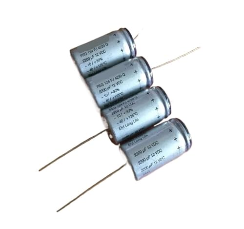 Condensateur audio 2200UF 12V PEG124 à faible ESR pour un son haute fidélité