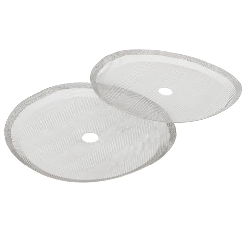 ASAKKURA Filtros de Malla para Cafetera Prensa Francesa 304 Acero Inoxidable, 2 Piezas de 10 Cm sin Borde, Accesorios para Preparar Café y Té en Casa