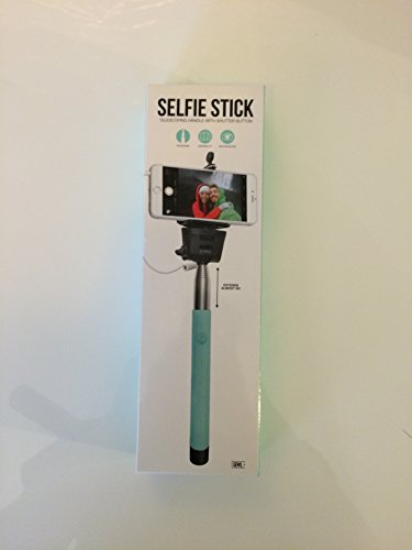 Selfie Stick with SHUTTER BUTTON GEMS Extendable Wired Self-portrait for iPhone 6/6s Plus Iphone 5s Samsung Galaxy S6 Edge Note5 S5 (Mint Green)