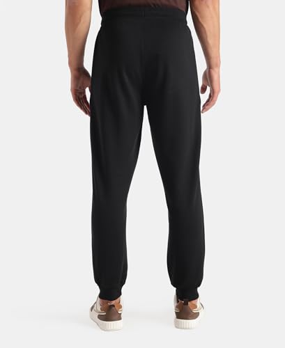 Image of Jockey AM72 Men Super Combed Cotton Rich Regular Fit Jogger with Zipper Pockets