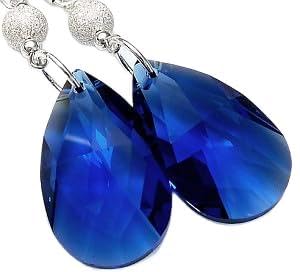 Boucles d'oreilles saphir argent 925 pour illuminer vos soirées