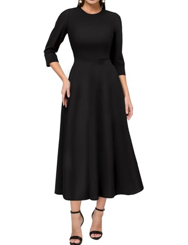 Image of Simple Flavor Women's Vintage Dress Sleeveless O-Neck Party Cocktail Dress