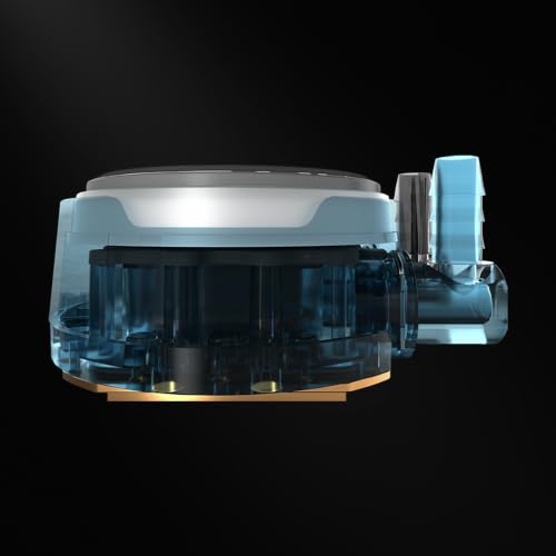 Cooler Master MasterLiquid PL240 Flux Series 240 mm AIO CPU Flüssigkeitskühler, 0 U/min, Doppelkammerpumpe, vergrößerte Kupferbasis… – Ansicht 2