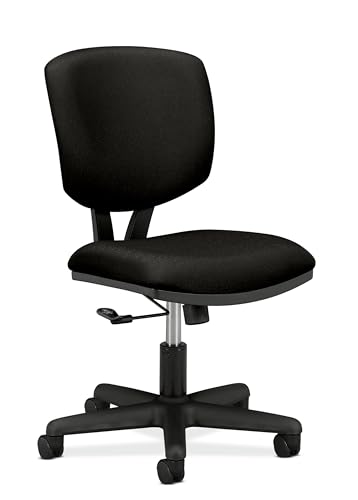 HON Volt Armless Office Chairs with Wheels, Ergonomic...