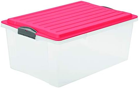 Rotho, Compact, Storage box 38 l with lid A3, Plastic (PP recycled) BPA green/anthracite, A3/38l (57,0 x 40,0 x 25,0 cm)