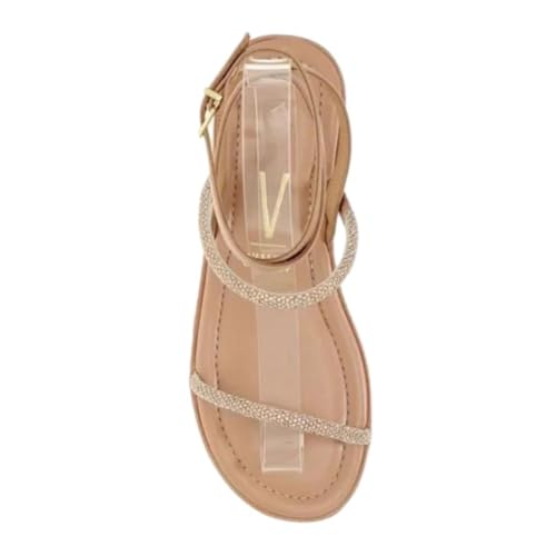 Sandalia Vizzano 6492.305 Brilho Papete Flatform Salto Baixo Feminino