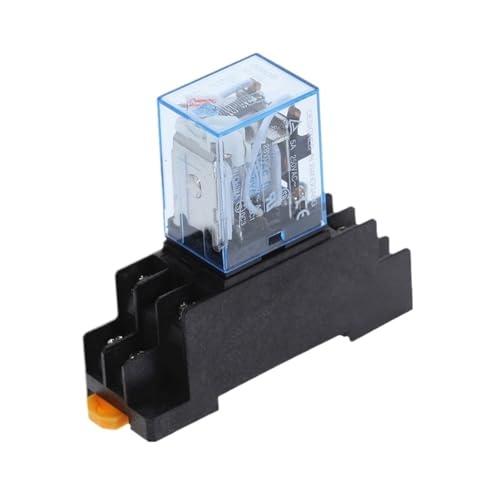 Relé MY2N-J DPDT 12V DC interruptor electromagnético de 8 pines con base de enchufe 2