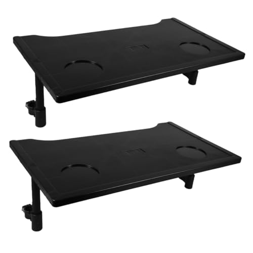 NULYLU 2pcs Wheelchair Dining Table Lap Tray Cup Holders for Elderly Detachable Tray Table for Wheelchair Accessories