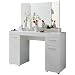 Produktbild trendteam smart living - Schminktisch Schreibtisch Tisch - Jugendzimmer - Amanda - Aufbaumaß (BxHxT) 120 x 141 x 41 cm - Farbe Weiß Hochglanz - 139301401