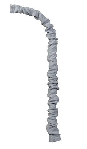 Image of Crib Mobile Arm Cover, 39.5 Inches DIY Prints and Textured Fabric Baby Crib Mobile Cover, Many Colors, Fabric Crib Mobile Arm Cover Mobile Holder Cover (Gray Chevron)