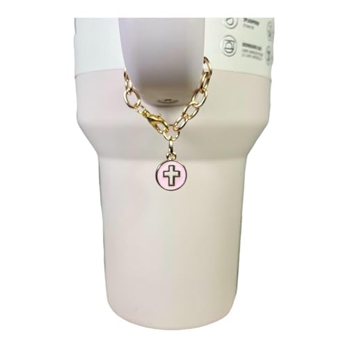Stanley Cup Charm - Cross – Stanley Cup Accessories – Stanley Cup Accessory – Tumbler Charm - Gift for Women (Purple)